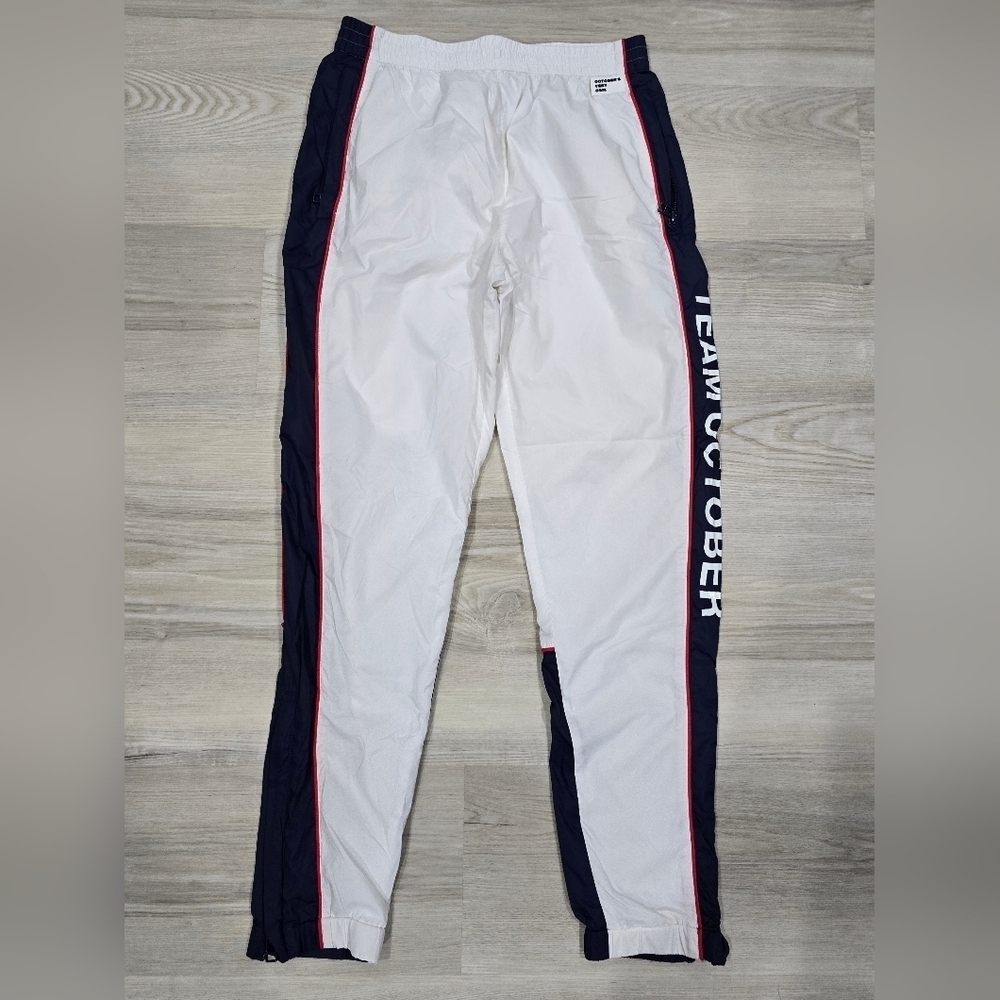 Octobers Very Own Track Pants Mens Small White OVO Team October Joggers